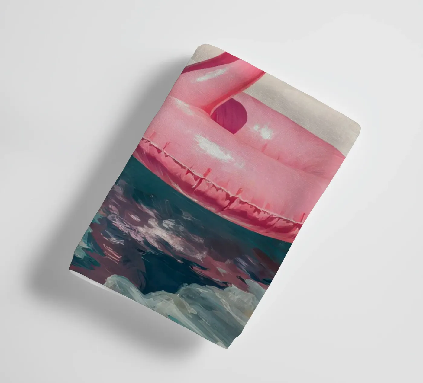 Flamingo Float badhanddoek van Attaboy Dsgn