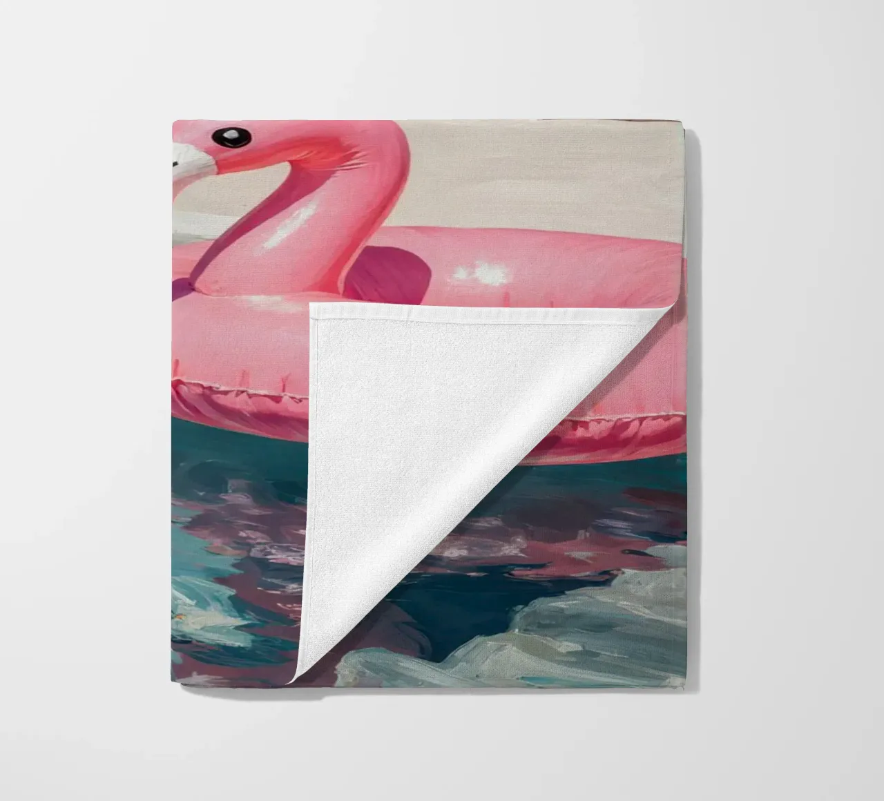Flamingo Float telo mare da Attaboy Dsgn