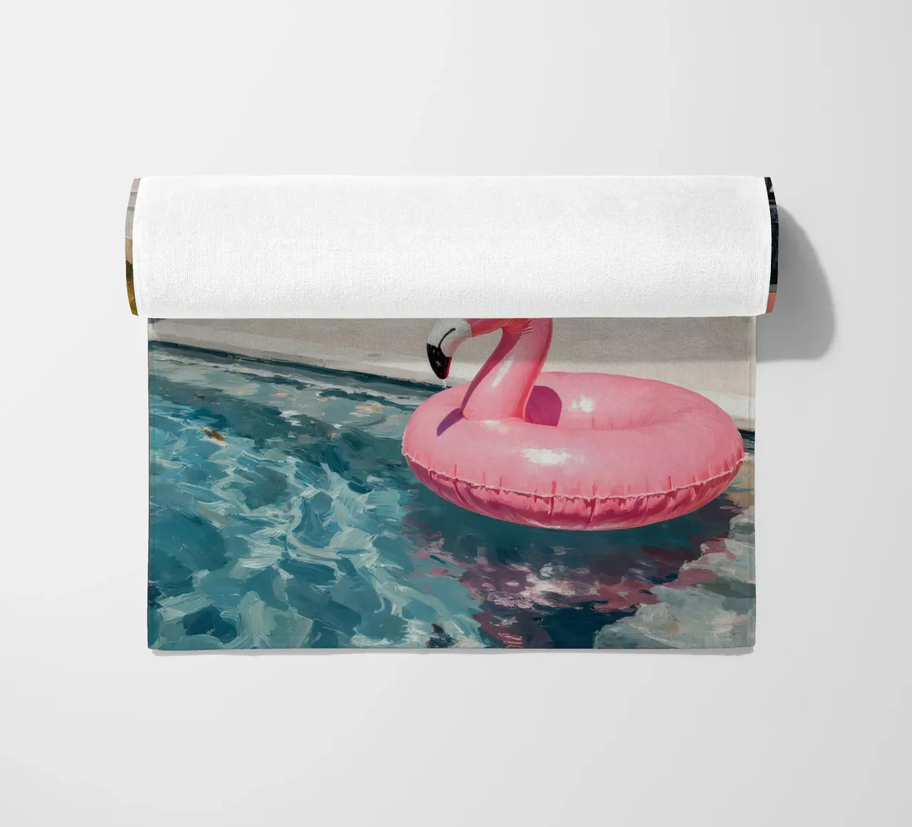 Flamingo Float telo mare da Attaboy Dsgn