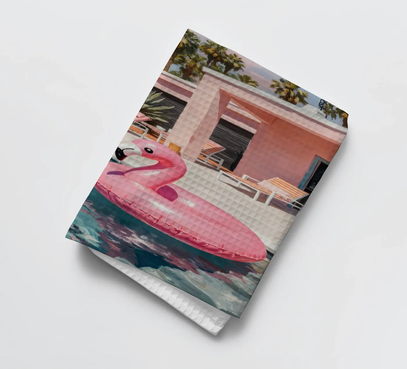 Flamingo Float Geschirrtuch von Attaboy Dsgn