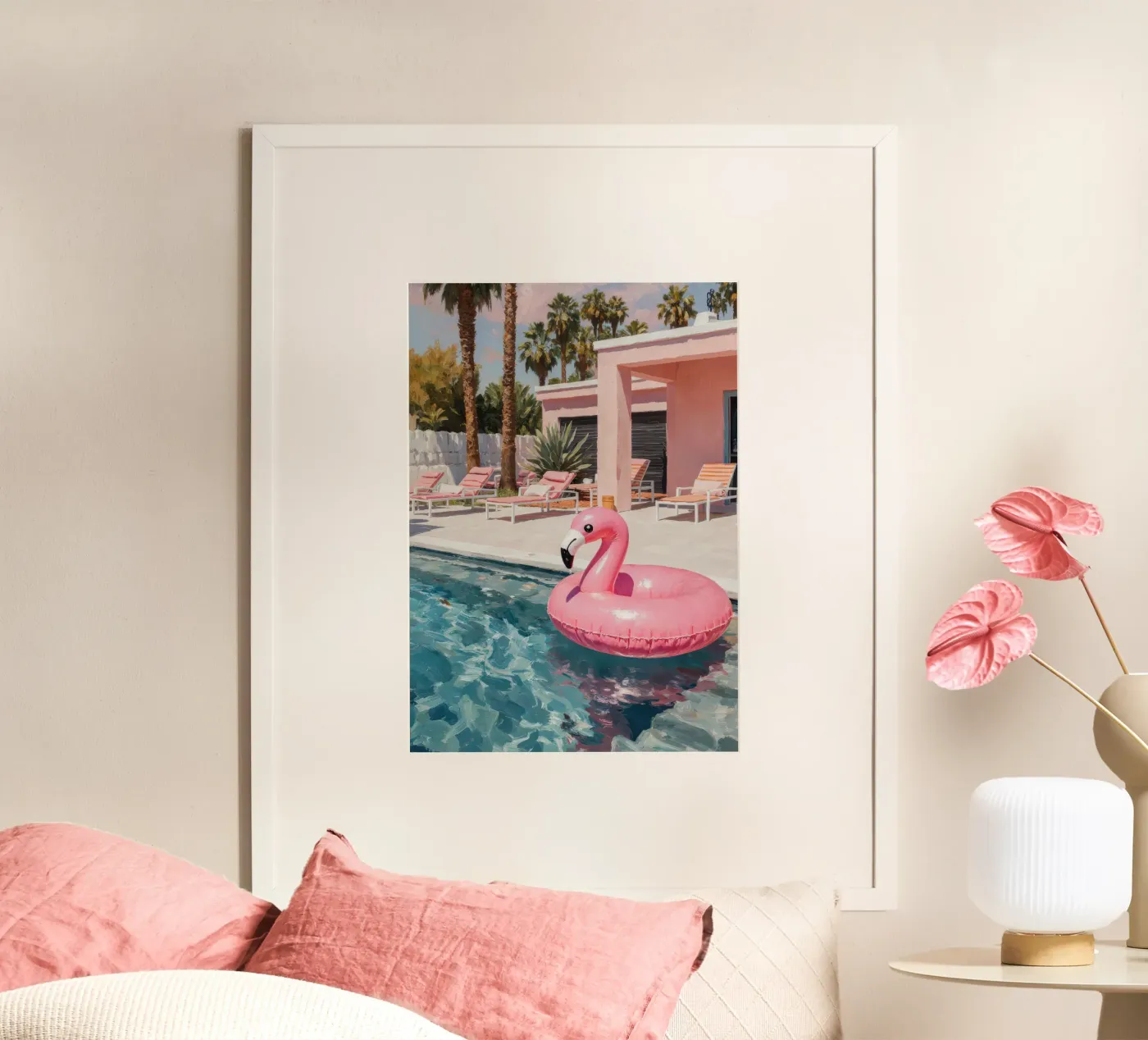 Flamingo Float poster by Attaboy Dsgn