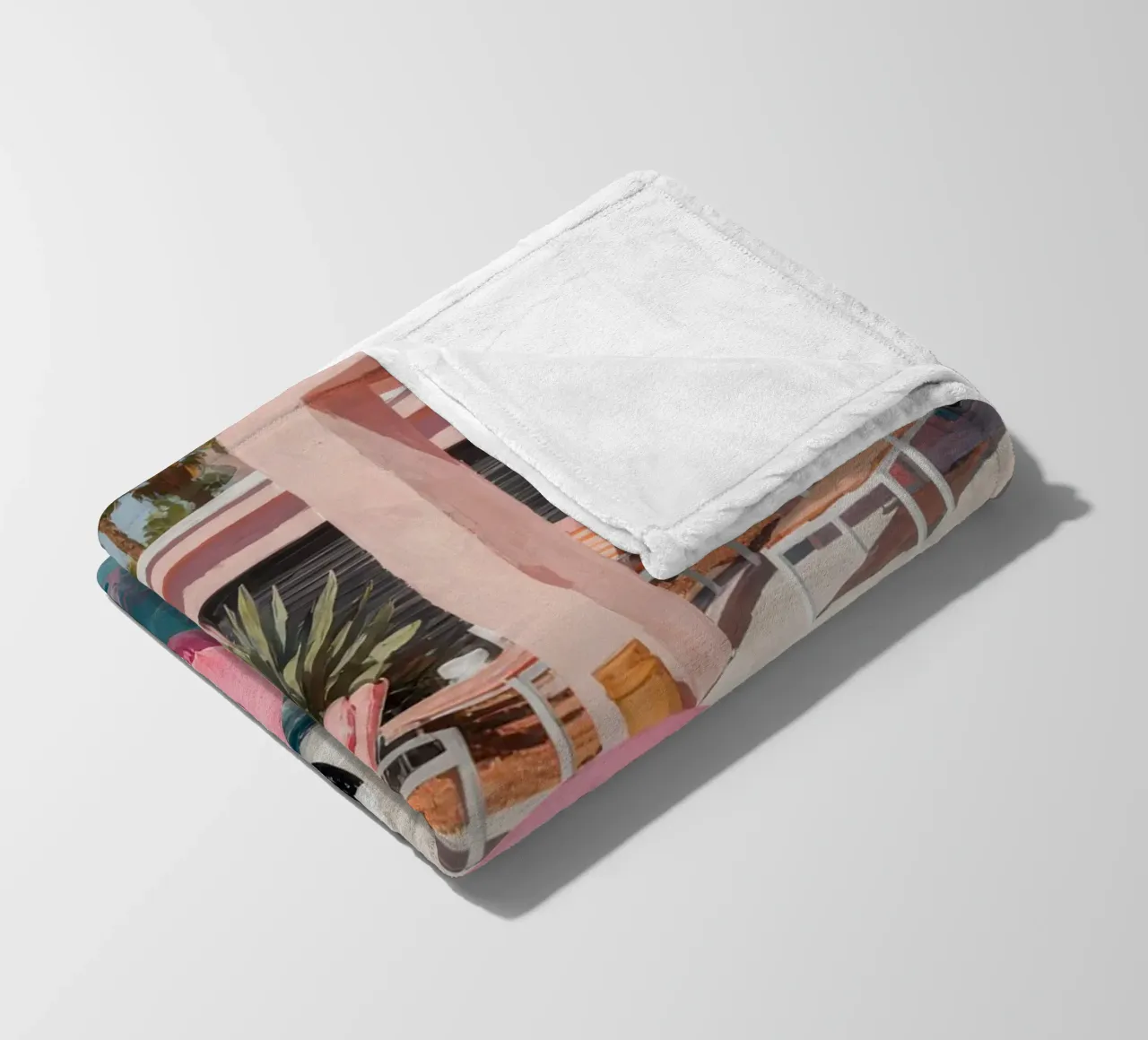 Flamingo Float plaid polaire de Attaboy Dsgn