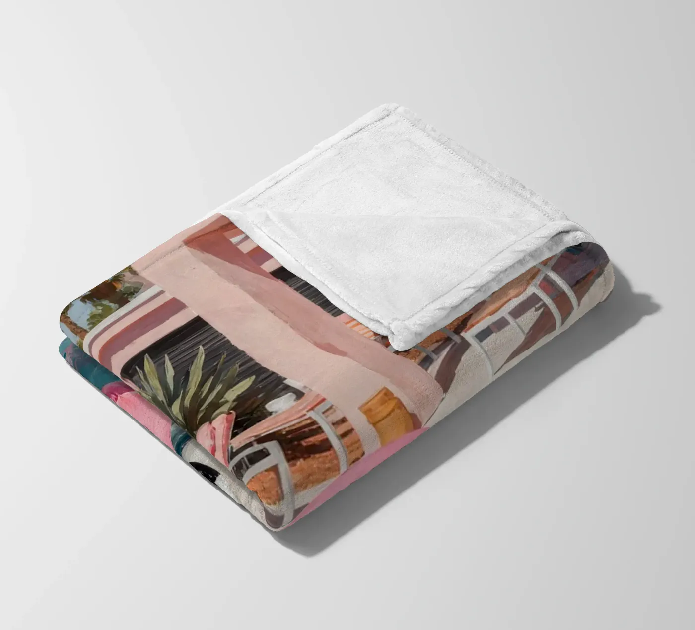 Flamingo Float Fleecedecke von Attaboy Dsgn