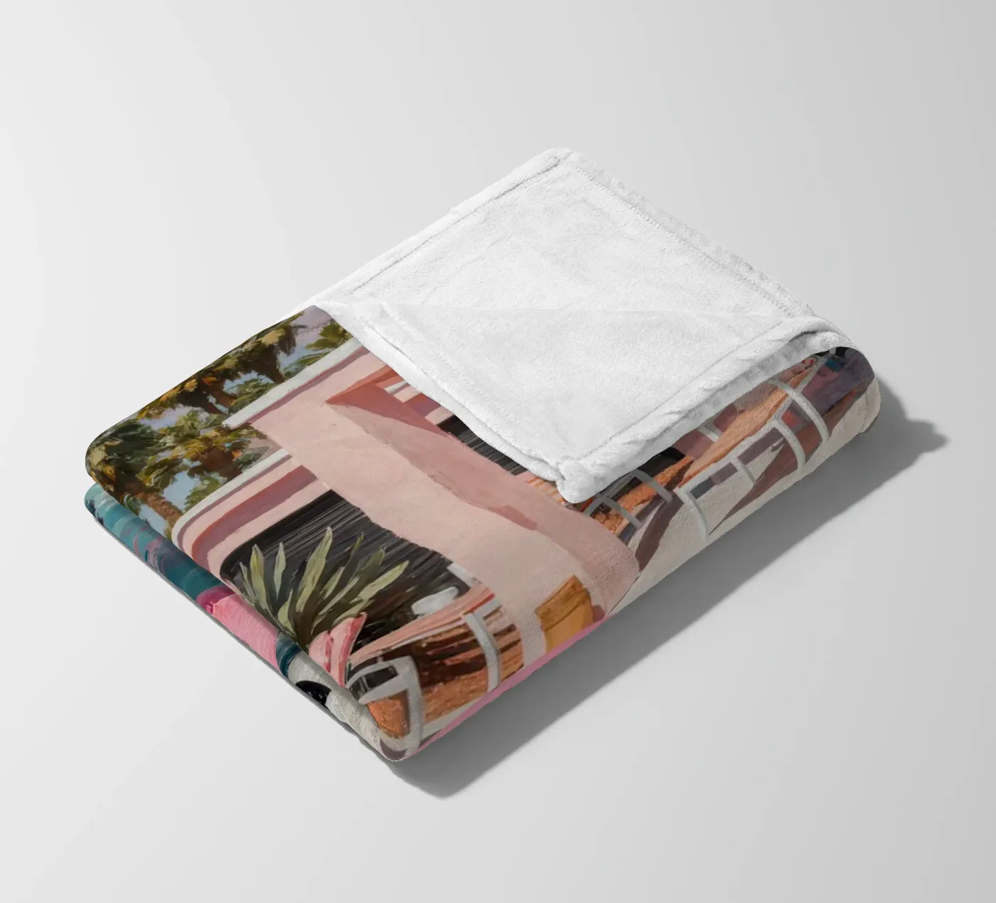 Flamingo Float Fleecedecke von Attaboy Dsgn