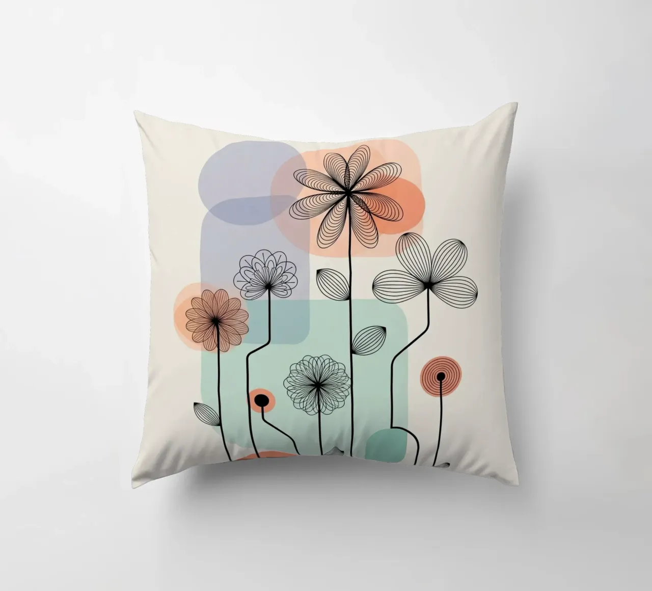 Floral bauhaus #079: Garden Architecture cuscino da Zen Design