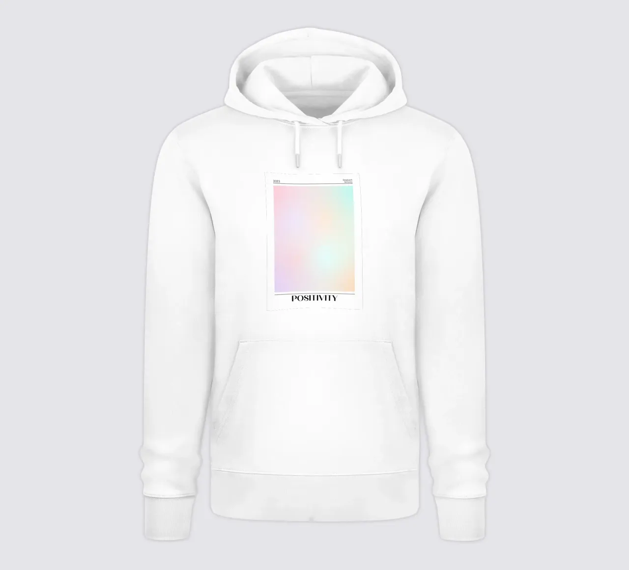 Gradient Gallery 2023 - Stampa Ombre Pastello Positività felpa con cappuccio da homdeco
