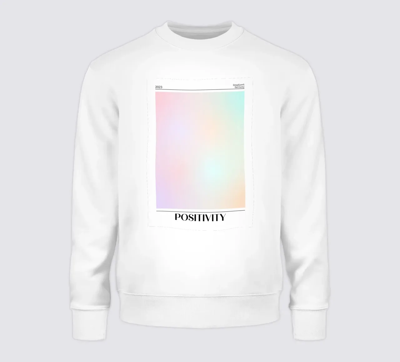 Gradient Gallery 2023 - Stampa Ombre Pastello Positività felpa da homdeco