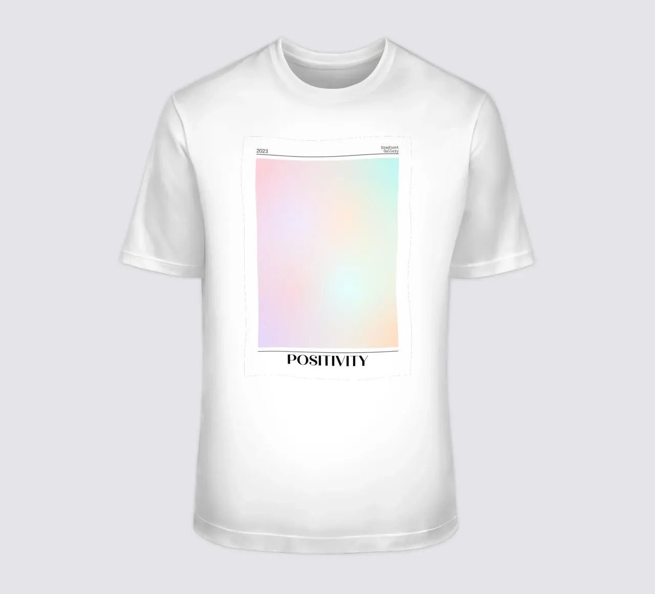 Gradient Gallery 2023 - Stampa Ombre Pastello Positività t-shirt da homdeco