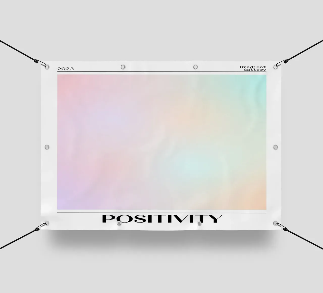 Gradient Gallery 2023 - Stampa Ombre Pastello Positività telo in pvc da homdeco