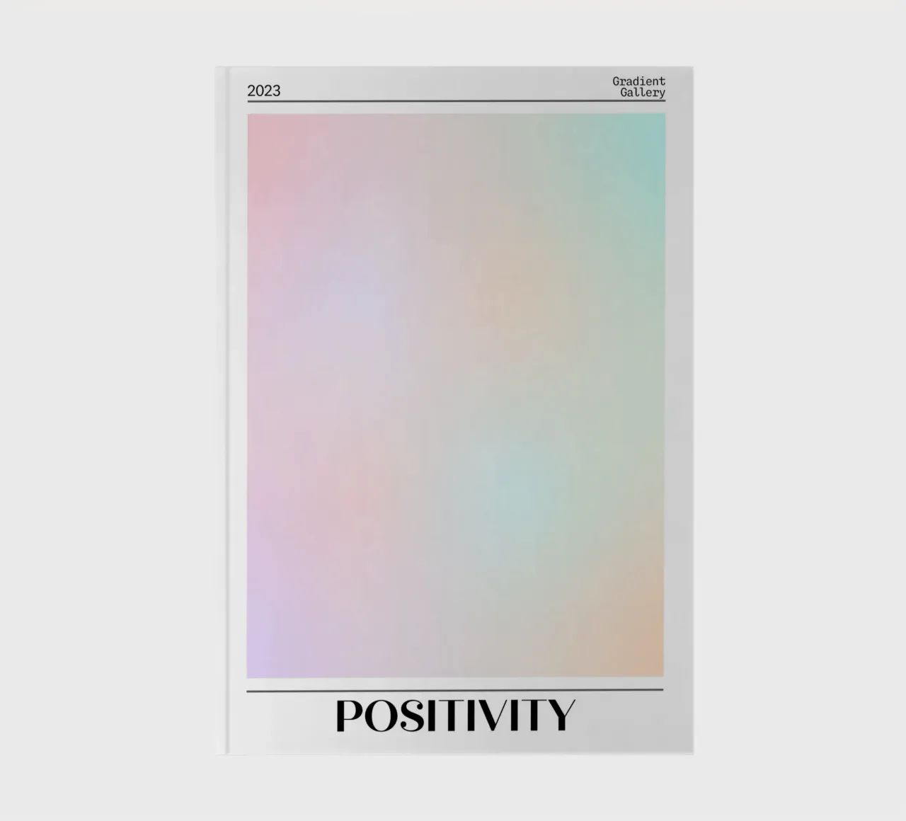 Gradient Gallery 2023 - Stampa Ombre Pastello Positività diario da homdeco