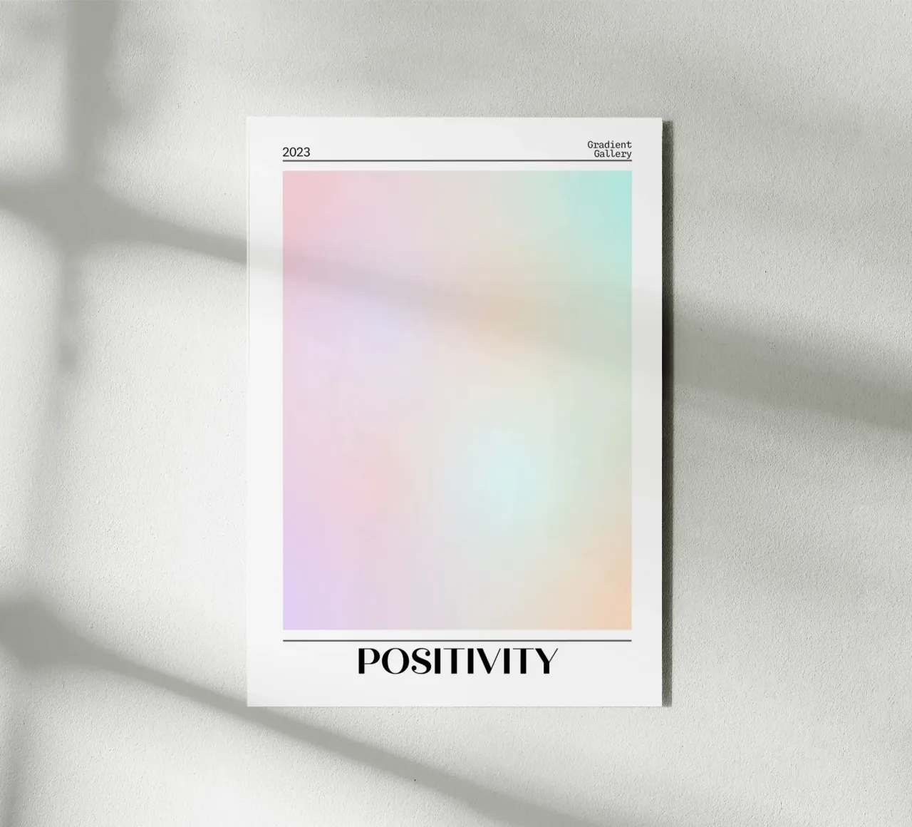 Gradient Gallery 2023 - Stampa Ombre Pastello Positività alluminio dibond da homdeco