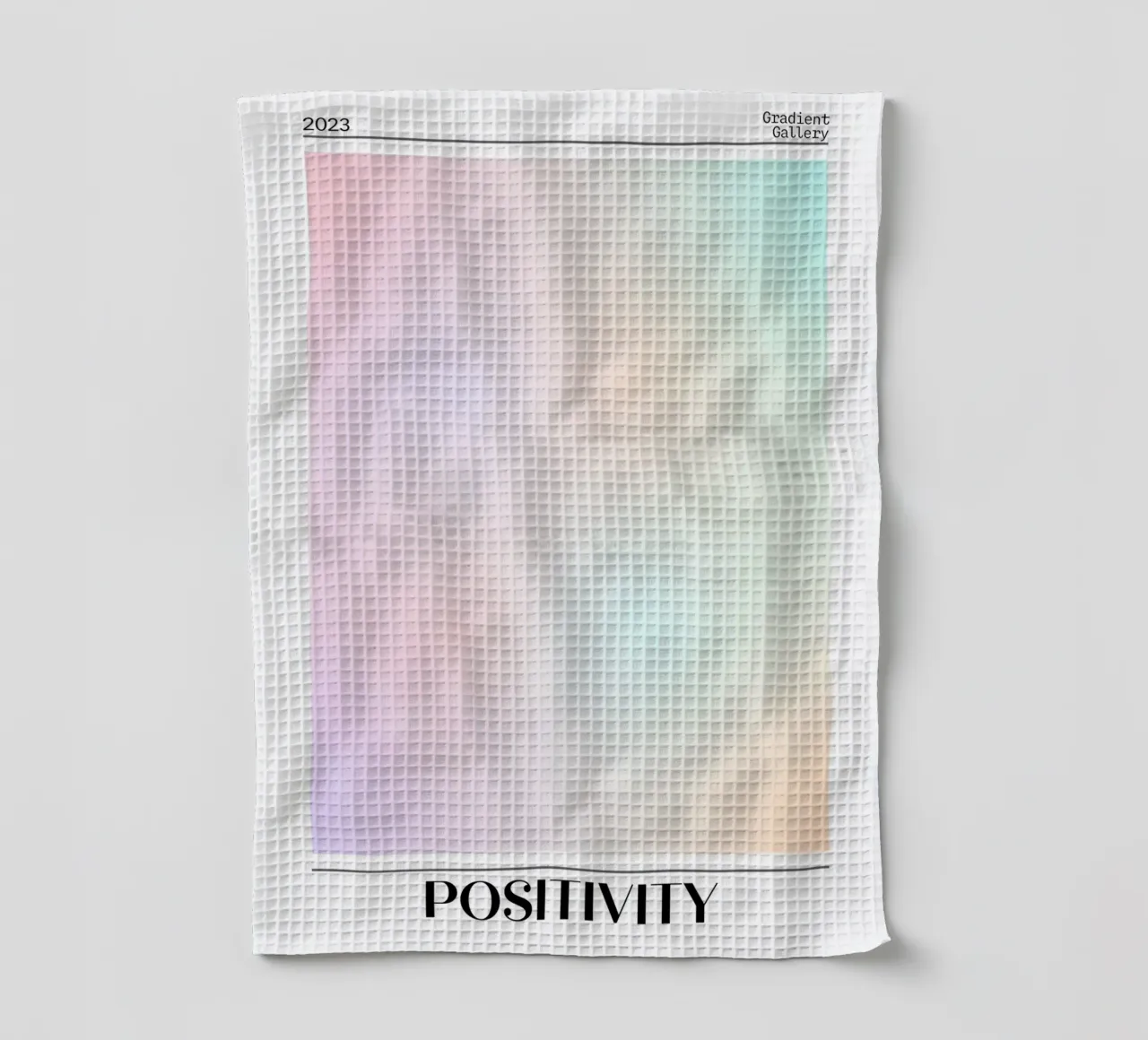 Gradient Gallery 2023 - Stampa Ombre Pastello Positività canovaccio da cucina da homdeco