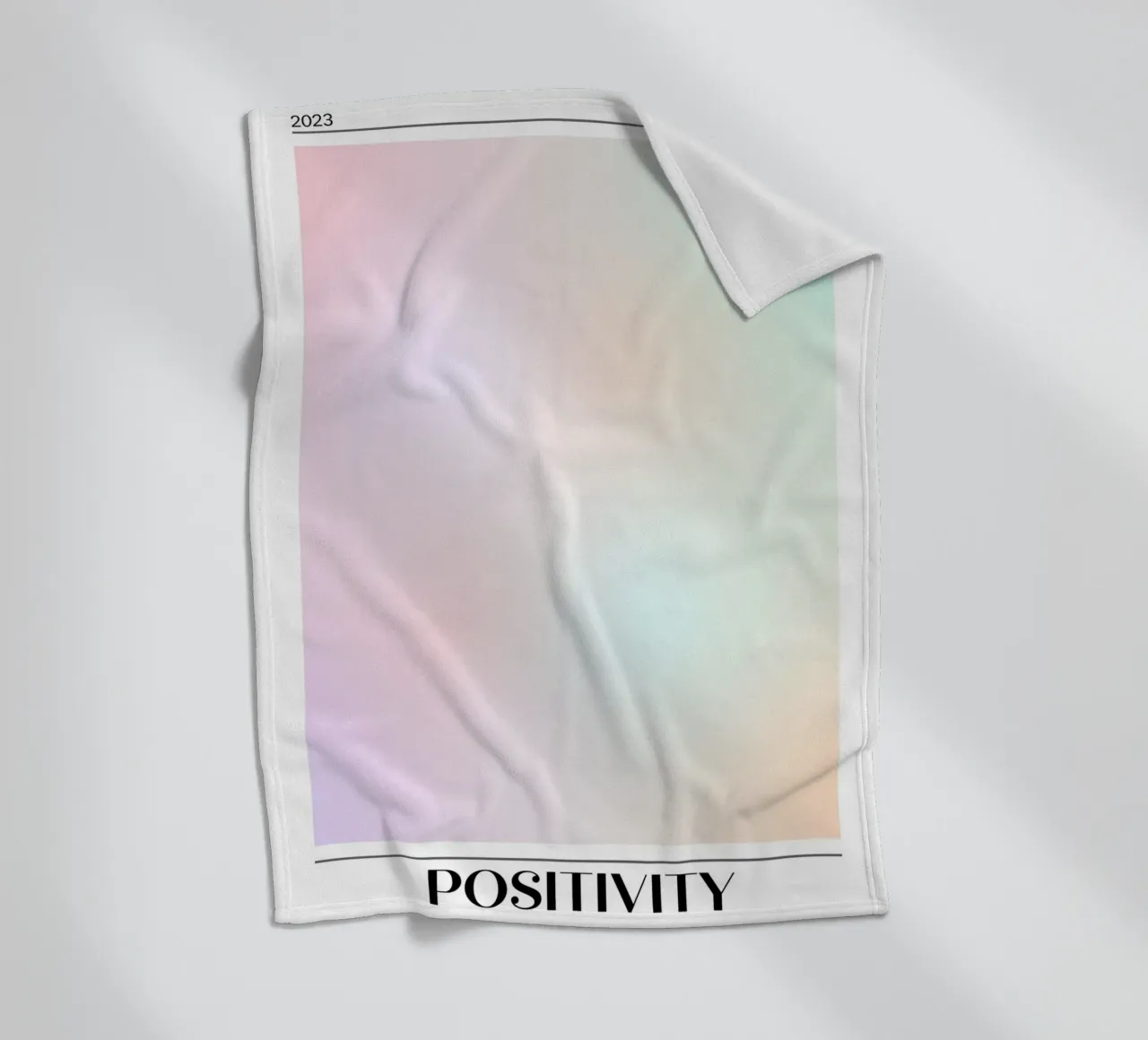 Gradient Gallery 2023 - Stampa Ombre Pastello Positività coperta in pile da homdeco