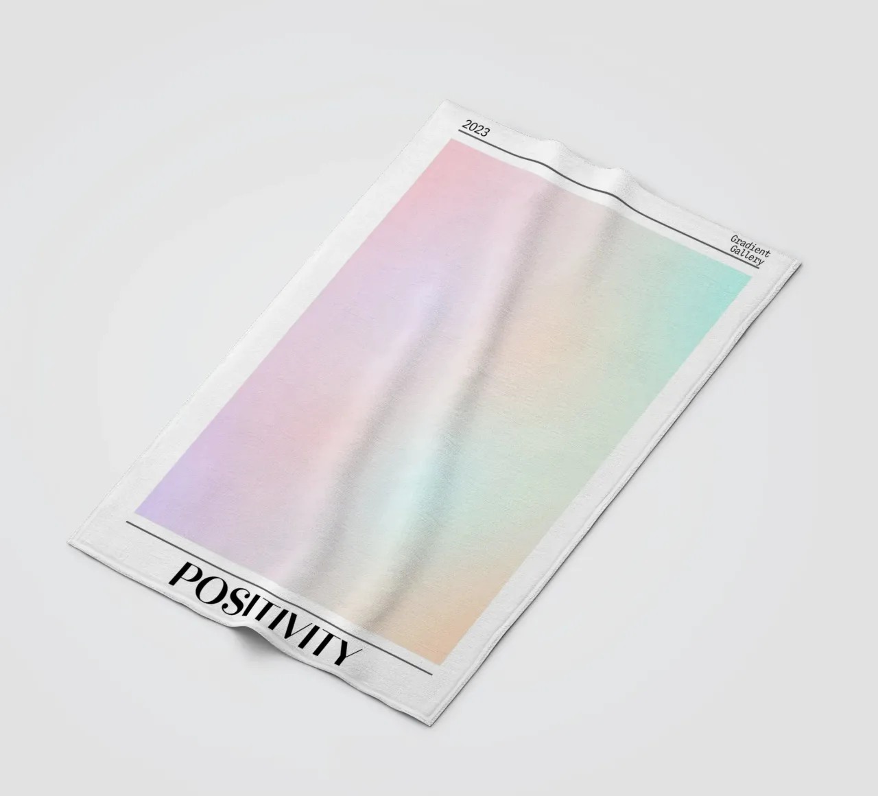 Gradient Gallery 2023 - Stampa Ombre Pastello Positività coperta in pile da homdeco