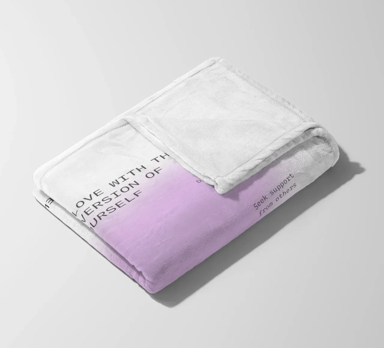 Verliebe dich in dich selbst - Chart zur Selbstverbesserung Fleecedecke von homdeco