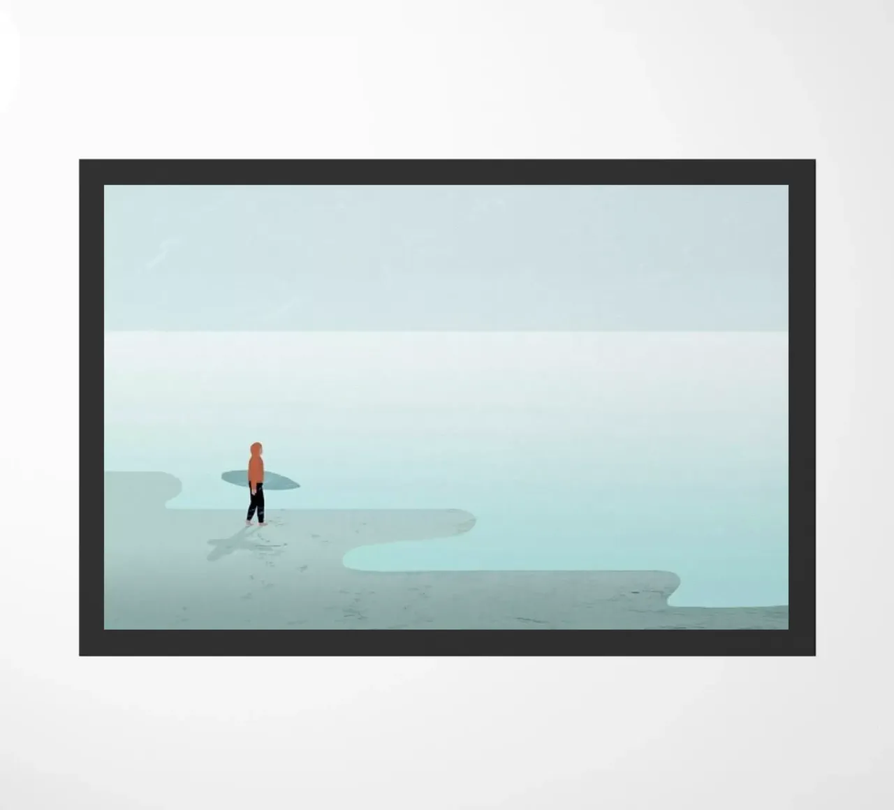 Surfing doormat by Katinka Reinke