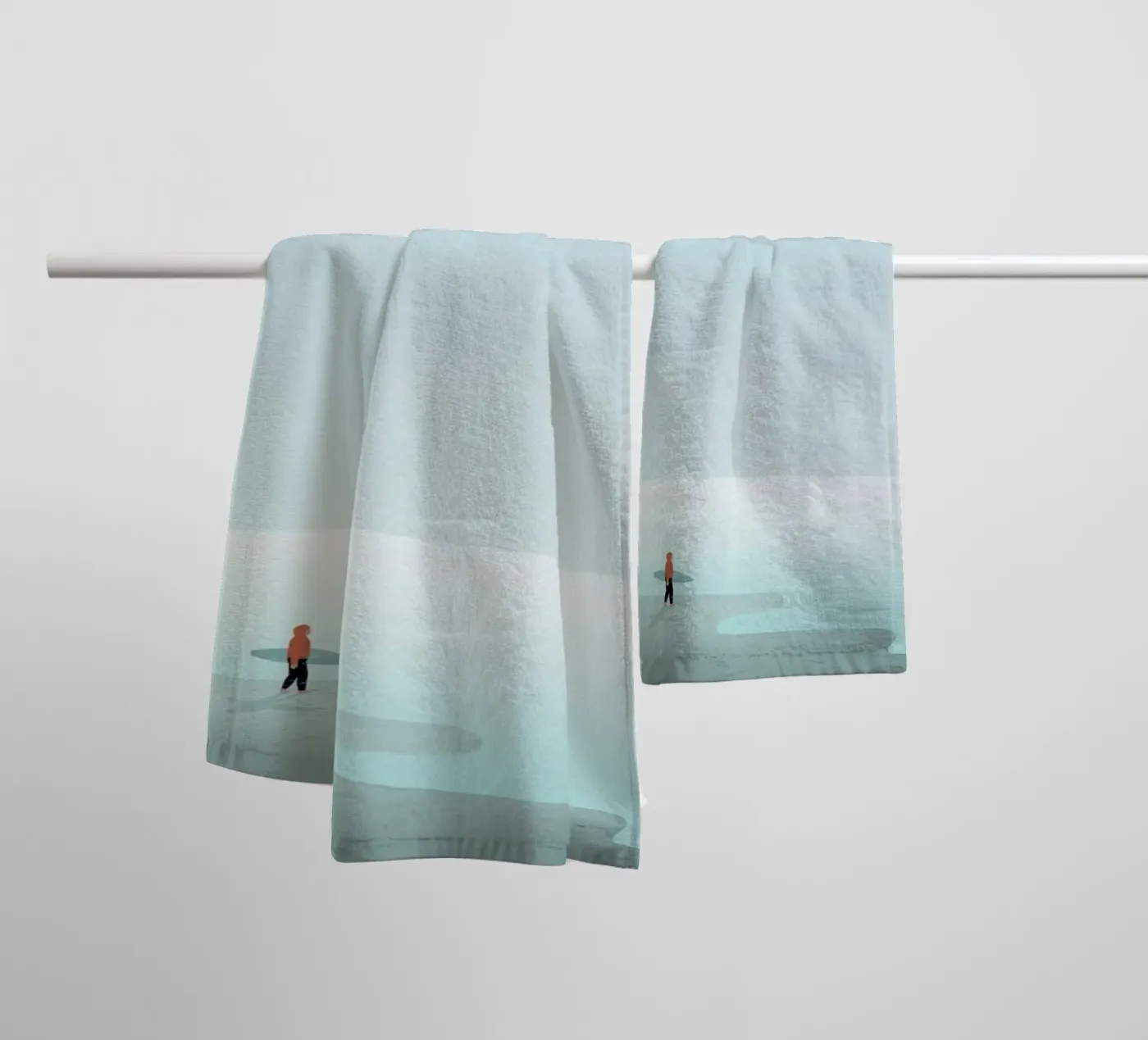 Surfing badhanddoek van Katinka Reinke
