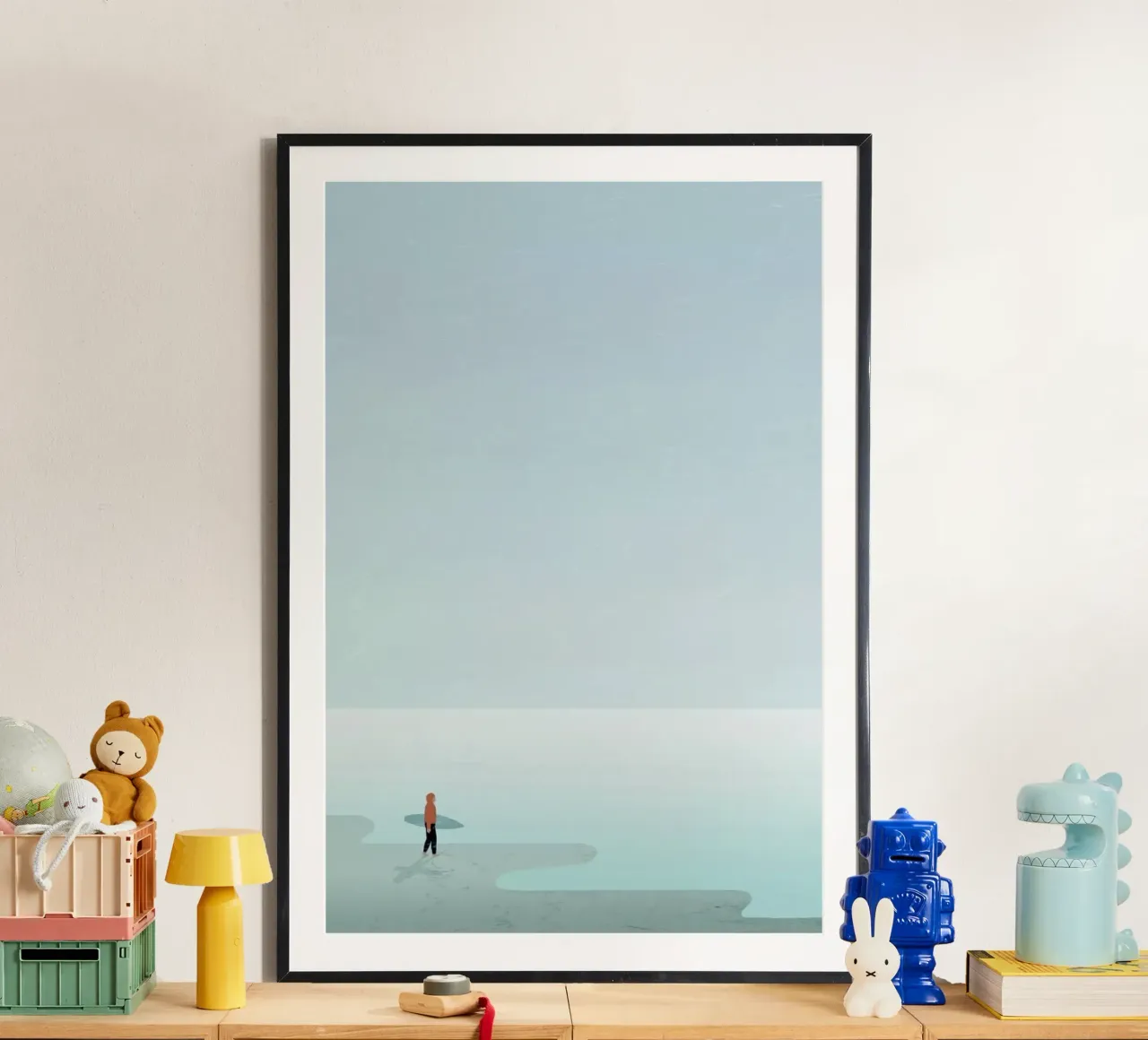 Surfing poster con telaio in plastica da Katinka Reinke