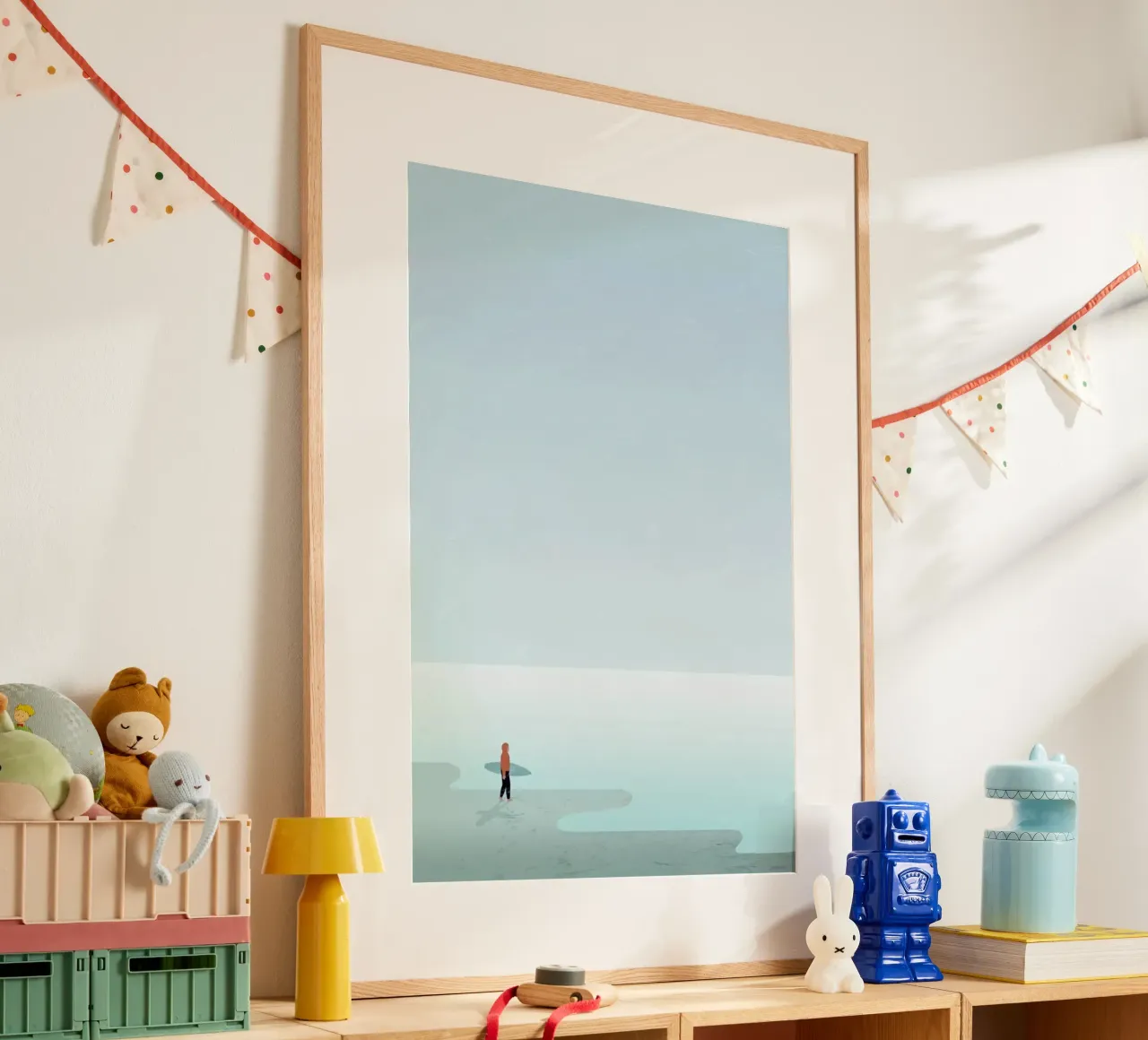 Surfing poster con telaio in plastica da Katinka Reinke