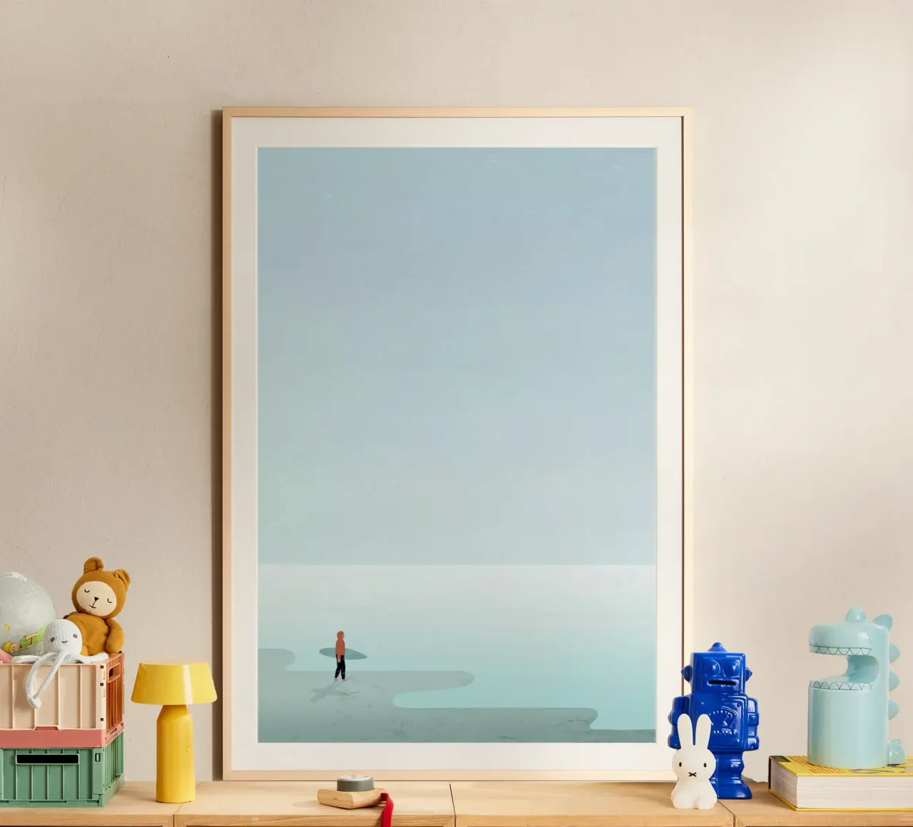 Surfing poster con telaio in plastica da Katinka Reinke