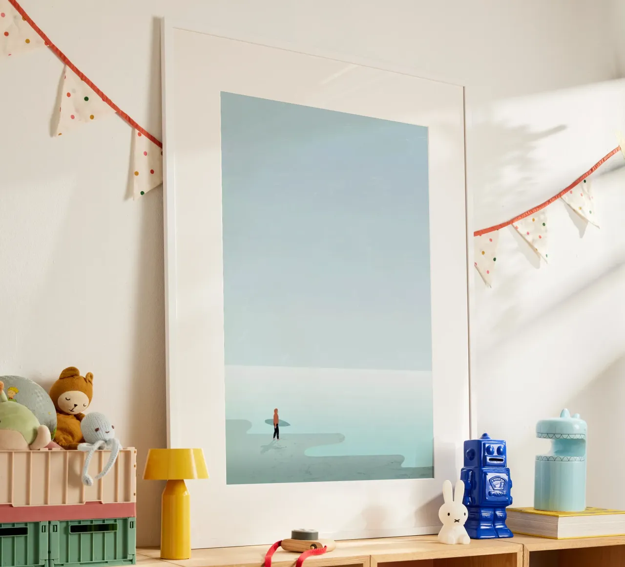 Surfing poster con telaio in plastica da Katinka Reinke