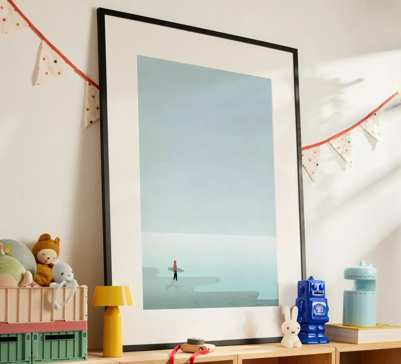 Surfing poster con telaio in plastica da Katinka Reinke
