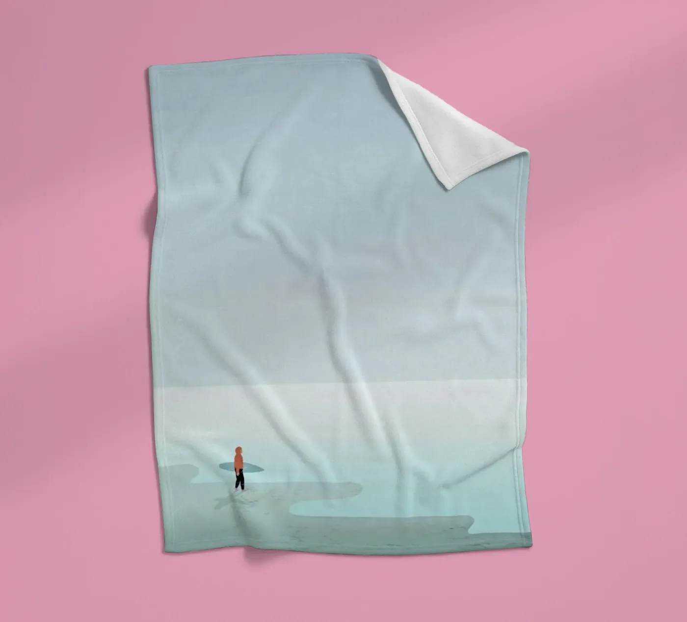 Surfing fleece blanket by Katinka Reinke