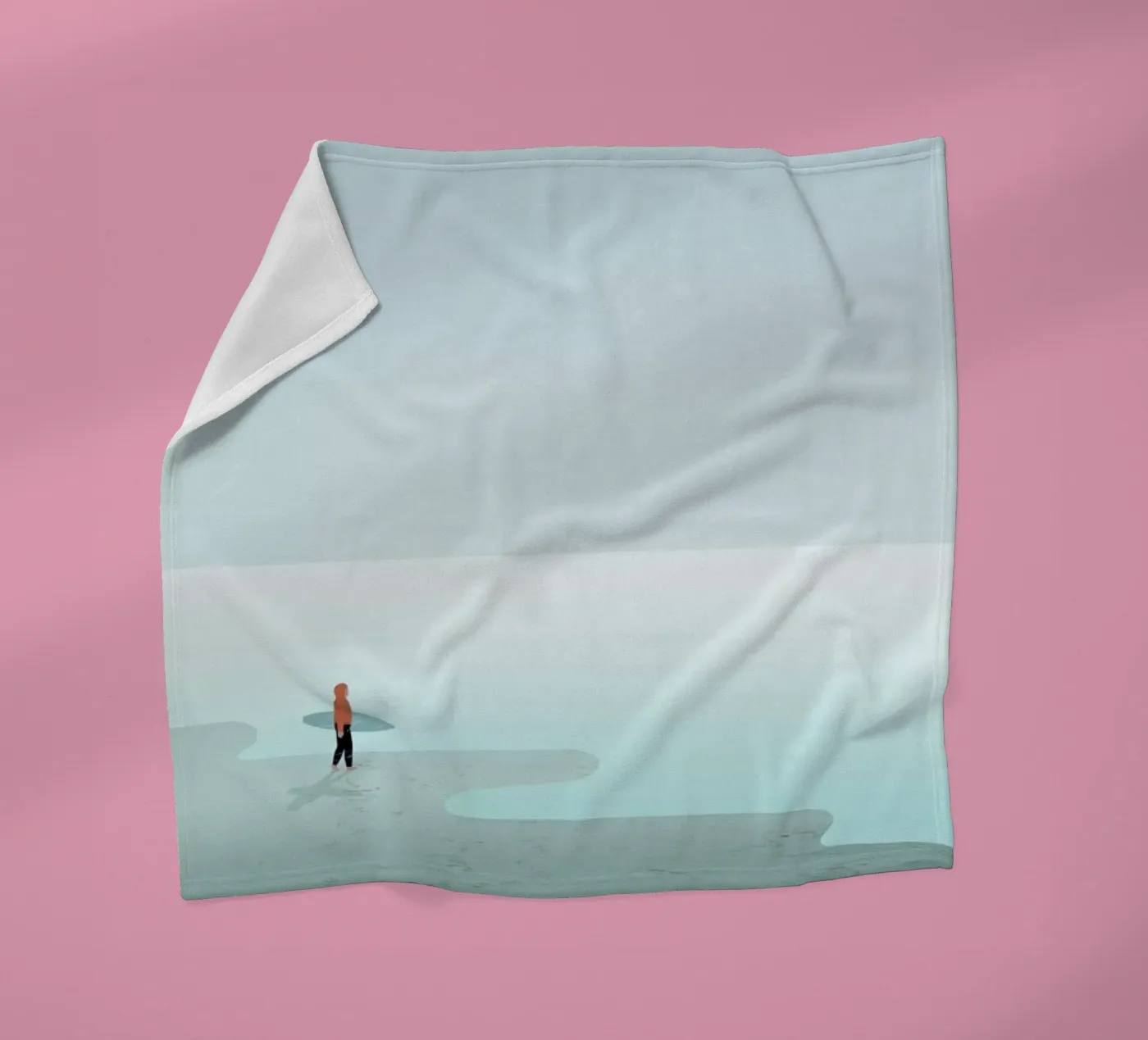 Surfing fleece blanket by Katinka Reinke