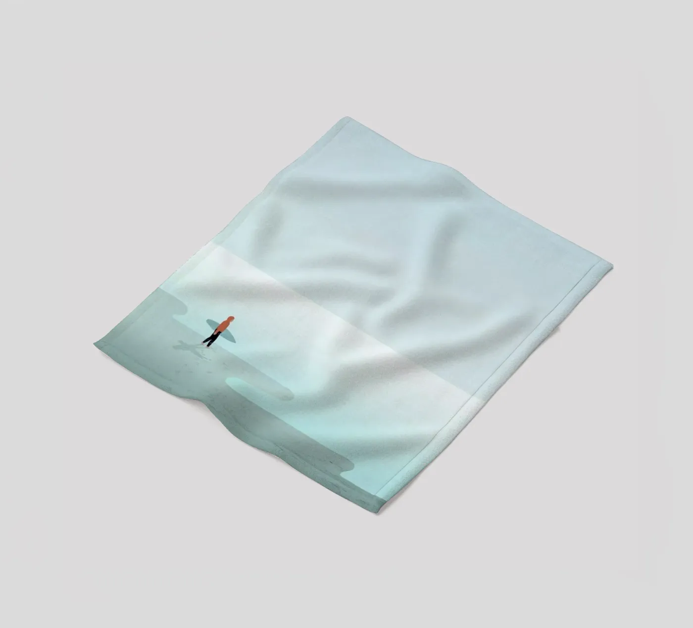 Surfing fleece blanket by Katinka Reinke
