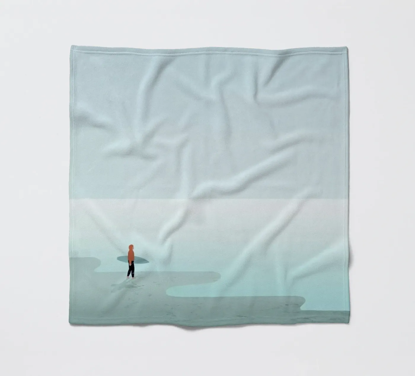 Surfing fleece blanket by Katinka Reinke