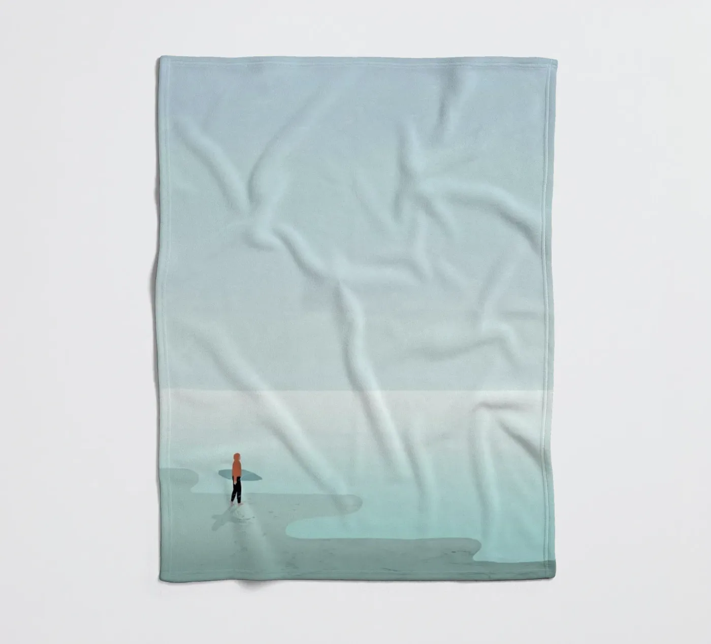 Surfing fleece blanket by Katinka Reinke