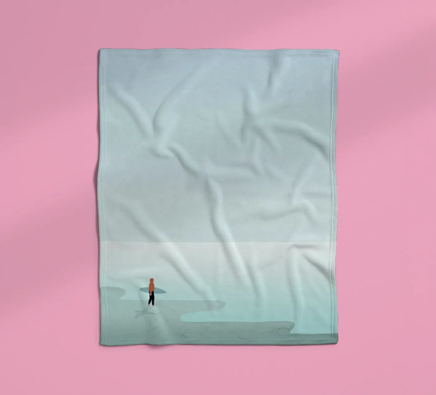 Surfing fleece blanket by Katinka Reinke