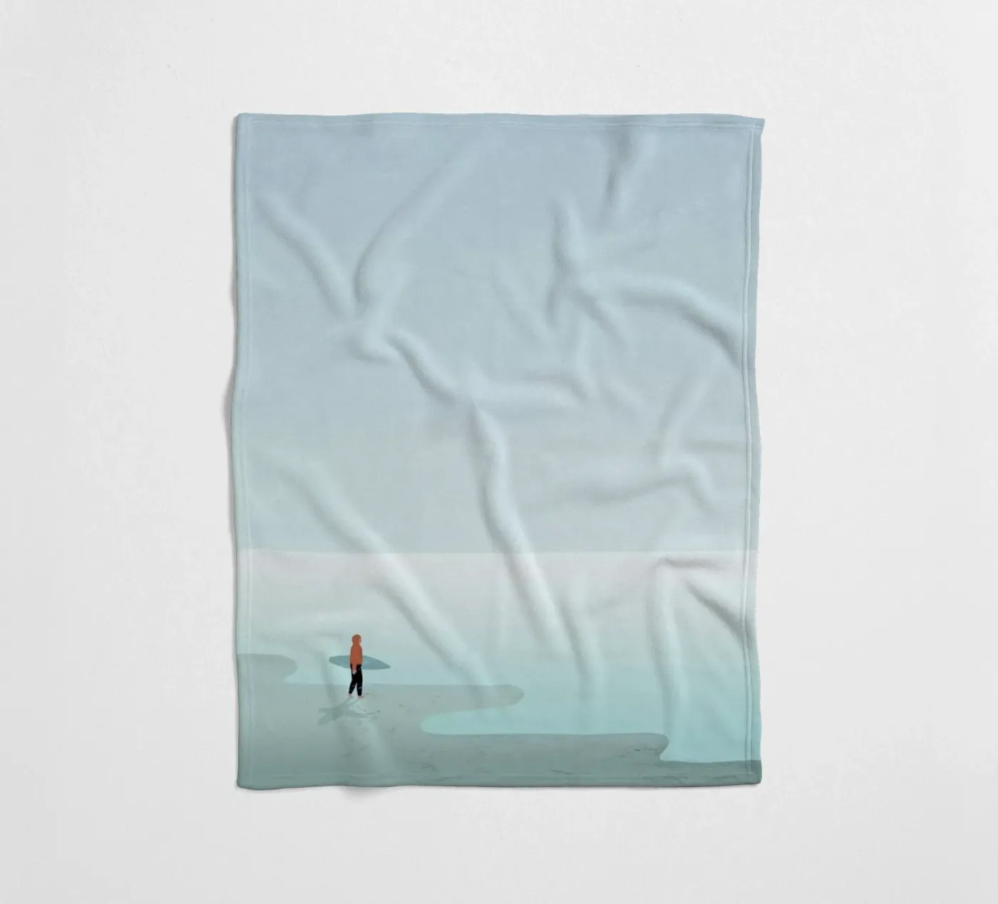 Surfing fleece blanket by Katinka Reinke