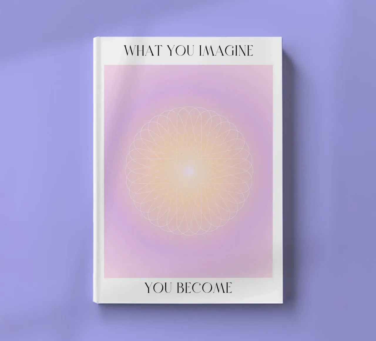 What You Imagine Sacred Geometry Aura Print notebook by homdeco