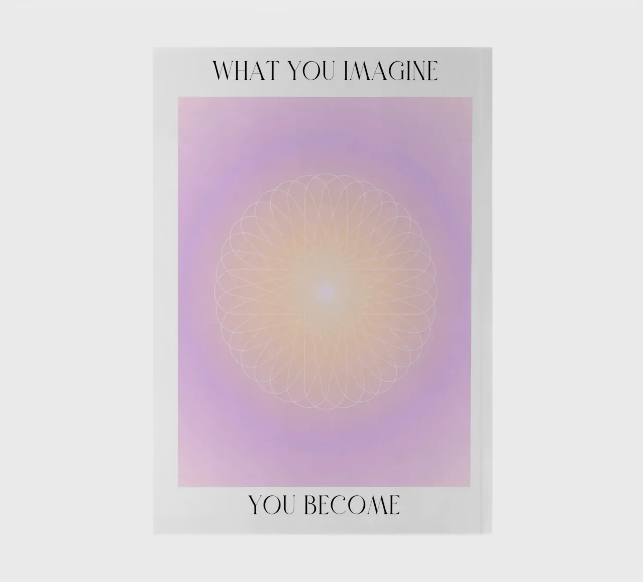 What You Imagine Sacred Geometry Aura Print notebook by homdeco