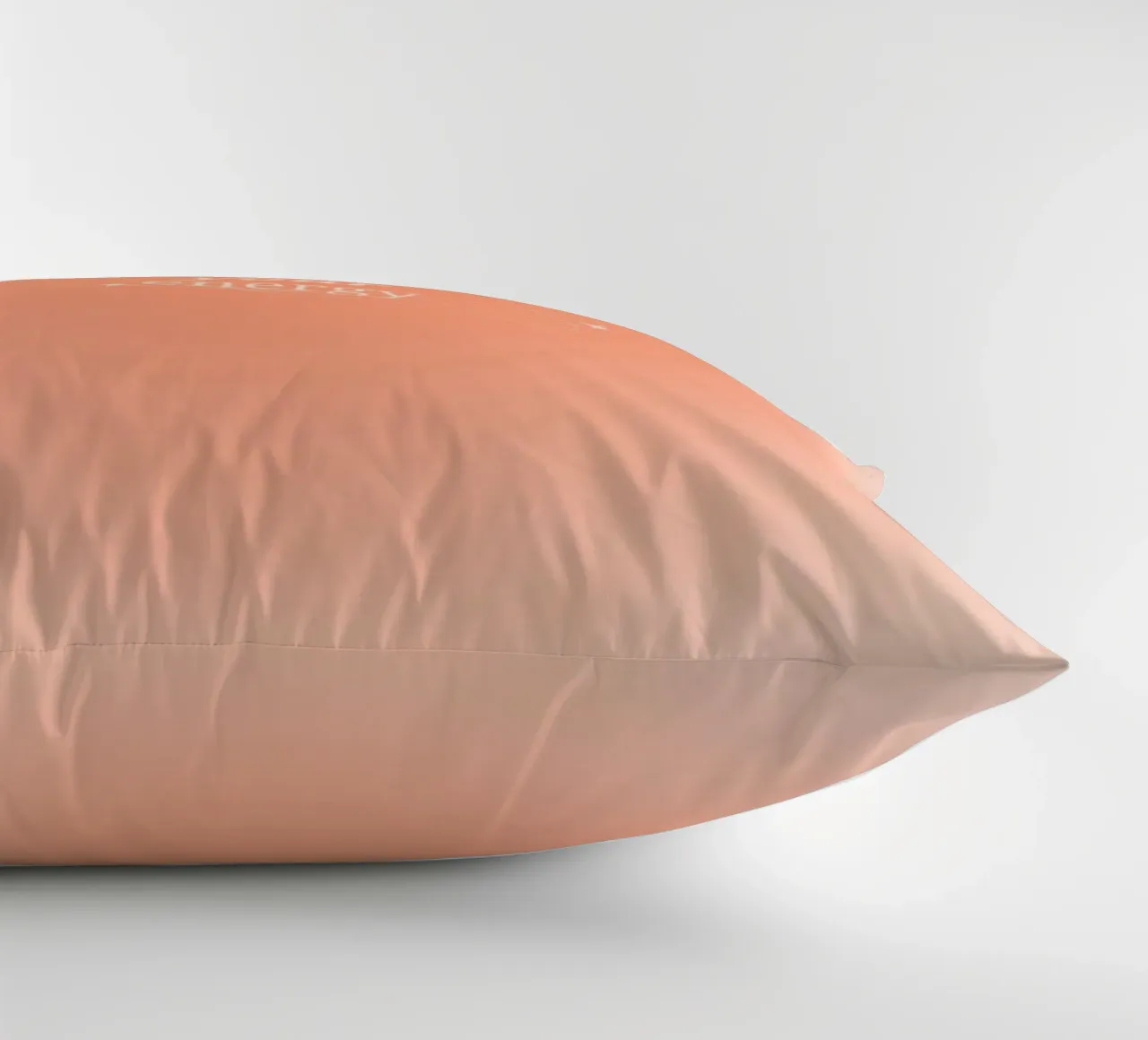 Protect Your Energy Peach Aura Gradient Print decorative cushion by homdeco