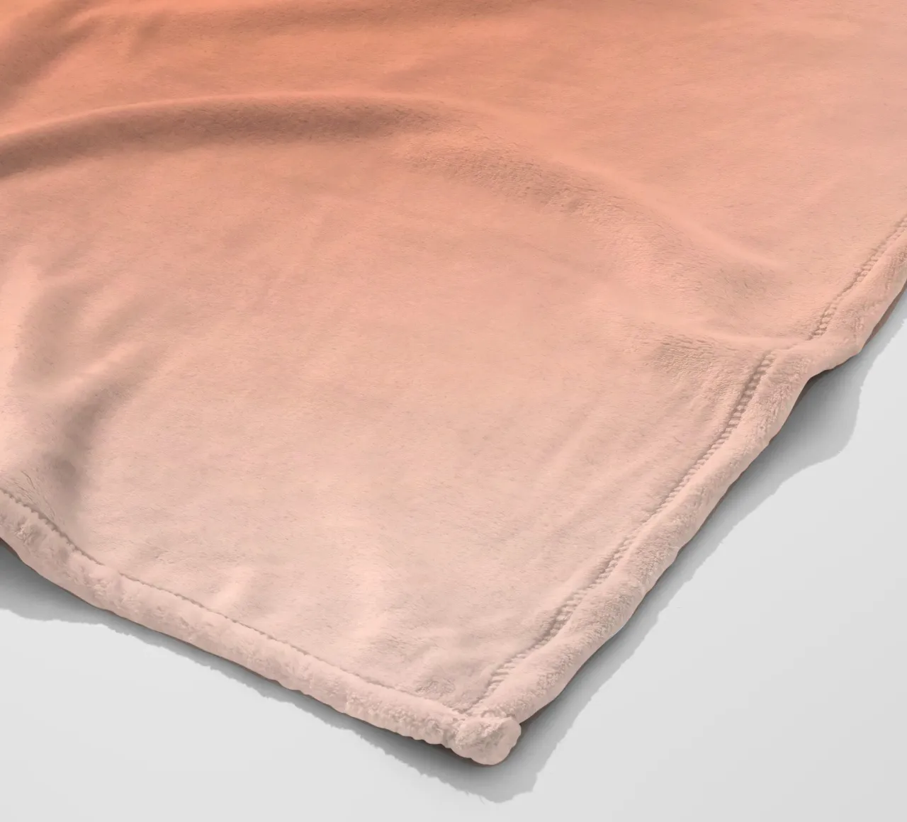 Protect Your Energy Peach Aura Gradient Print fleece blanket by homdeco