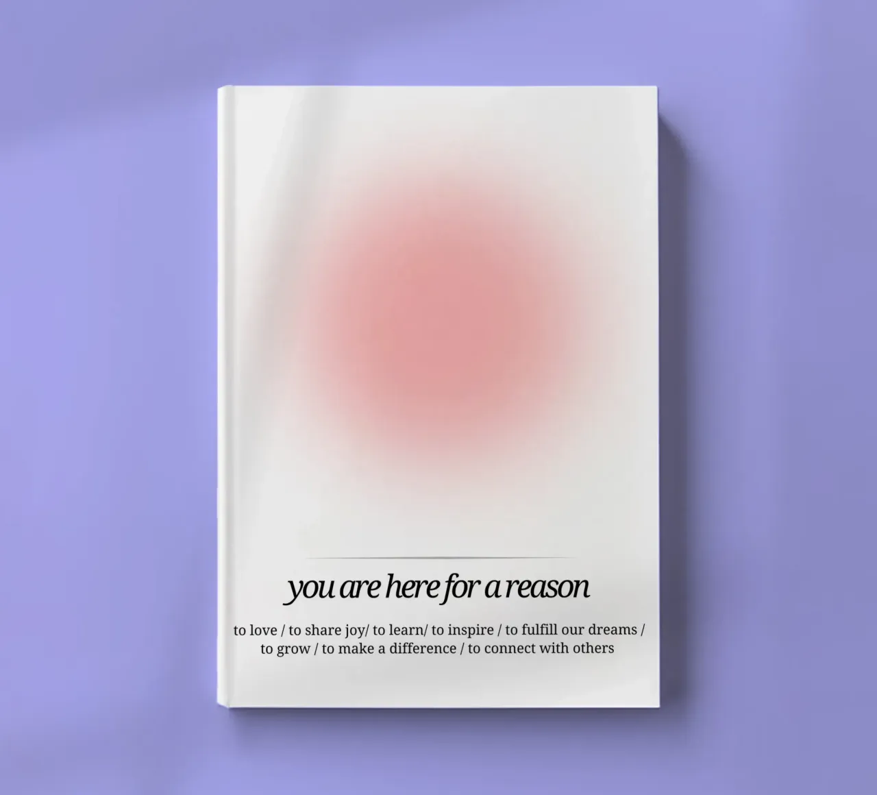You Are Here For A Reason - Pink Aura Print notebook by homdeco
