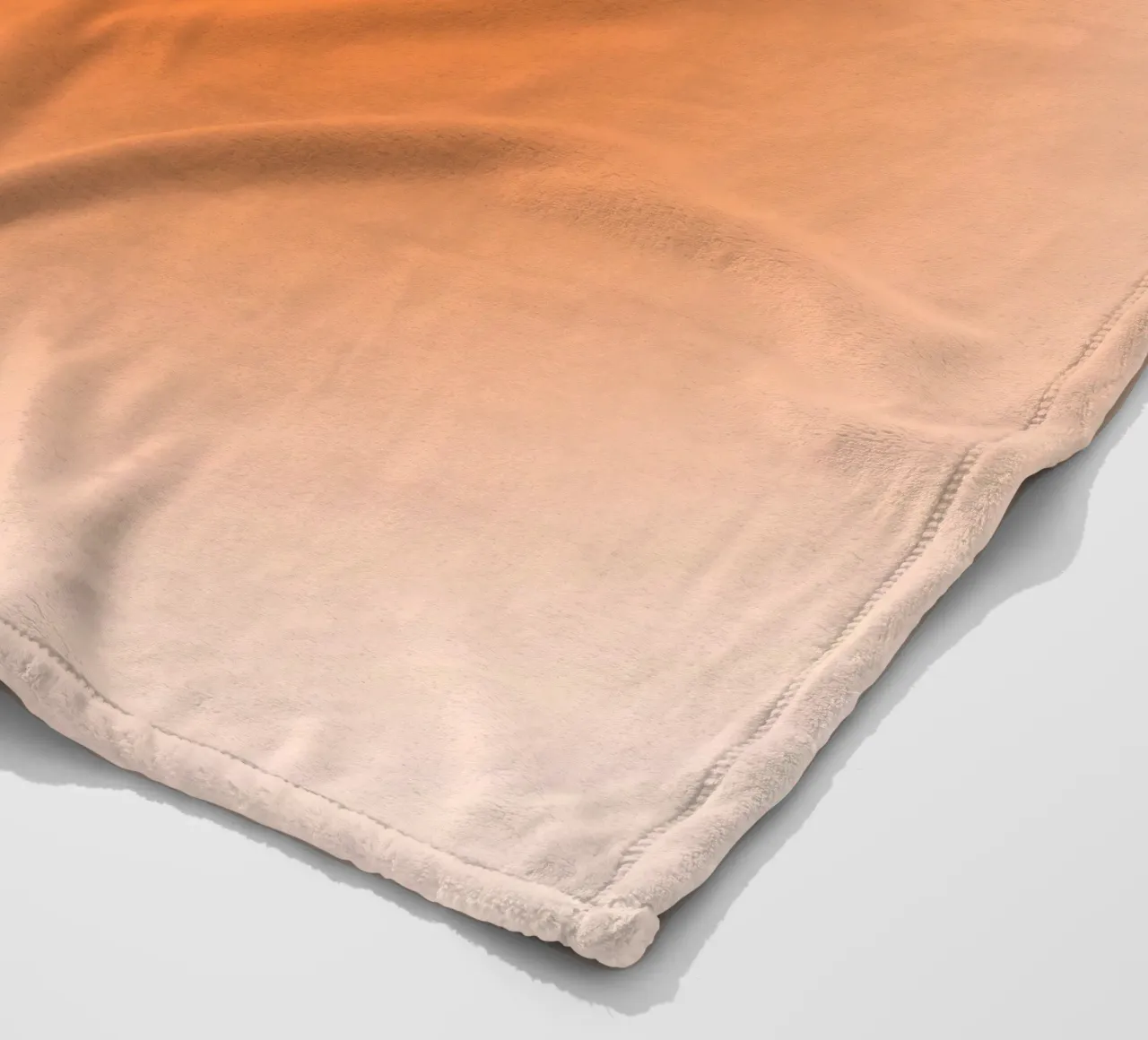 Warm Orange Aura Gradient Minimalist Art Print Fleecedecke von homdeco