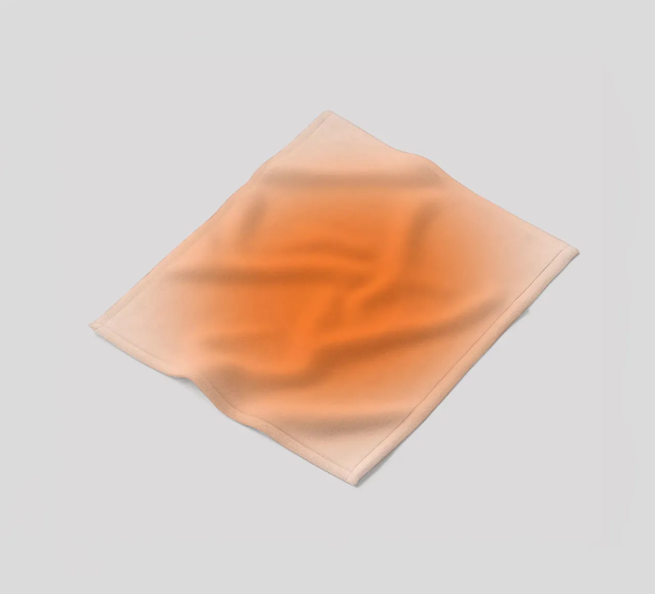 Warm Orange Aura Gradient Minimalist Art Print Fleecedecke von homdeco