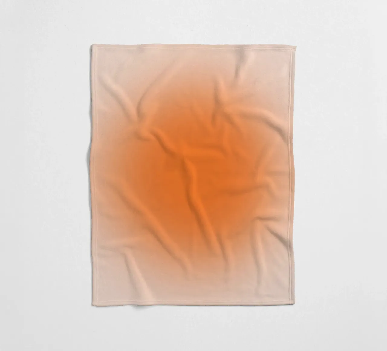 Warm Orange Aura Gradient Minimalist Art Print Fleecedecke von homdeco