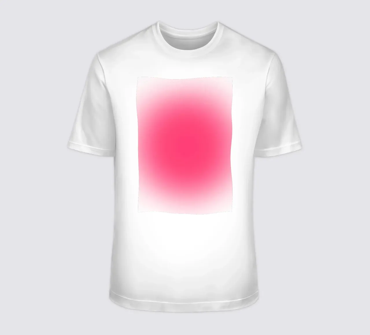 Vibrant Fuchsia Pink Aura Gradient Minimalist Print t-shirt by homdeco
