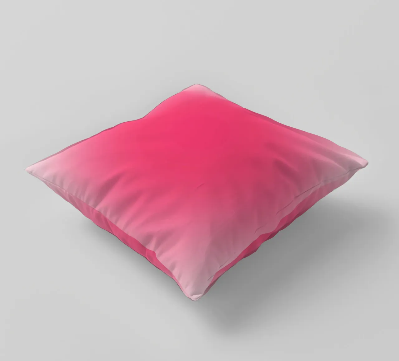 Vibrant Fuchsia Pink Aura Gradient Minimalist Print decorative cushion by homdeco