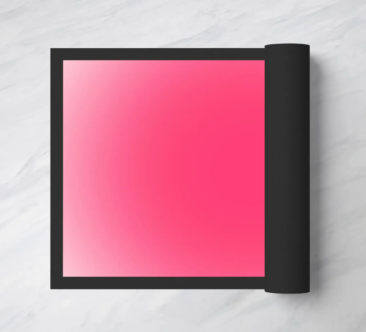 Stampa minimalista vibrante rosa fucsia Aura Gradient zerbino da homdeco