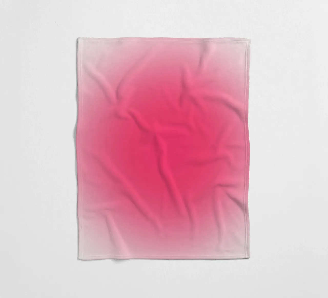 Vibrant Fuchsia Pink Aura Gradient Minimalist Print fleece blanket by homdeco