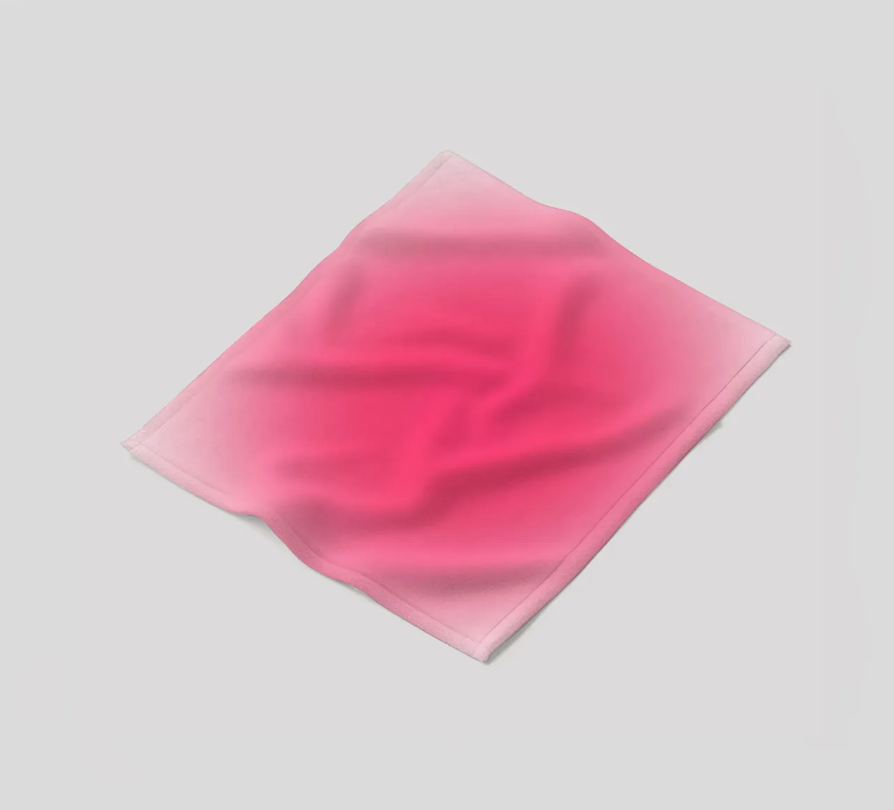 Vibrant Fuchsia Pink Aura Gradient Minimalist Print fleece blanket by homdeco