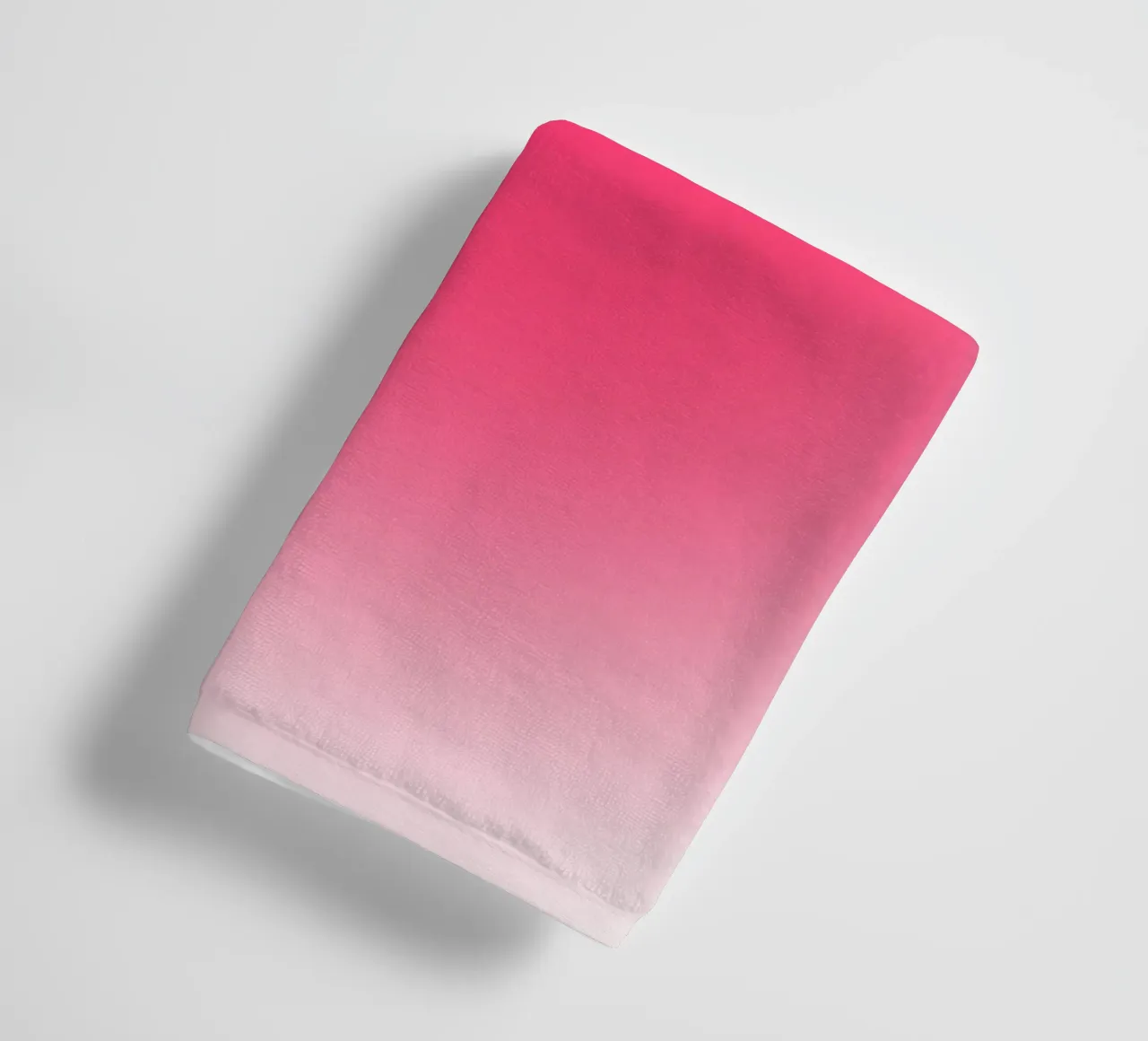 Vibrant Fuchsia Pink Aura Gradient Minimalist Print towel by homdeco