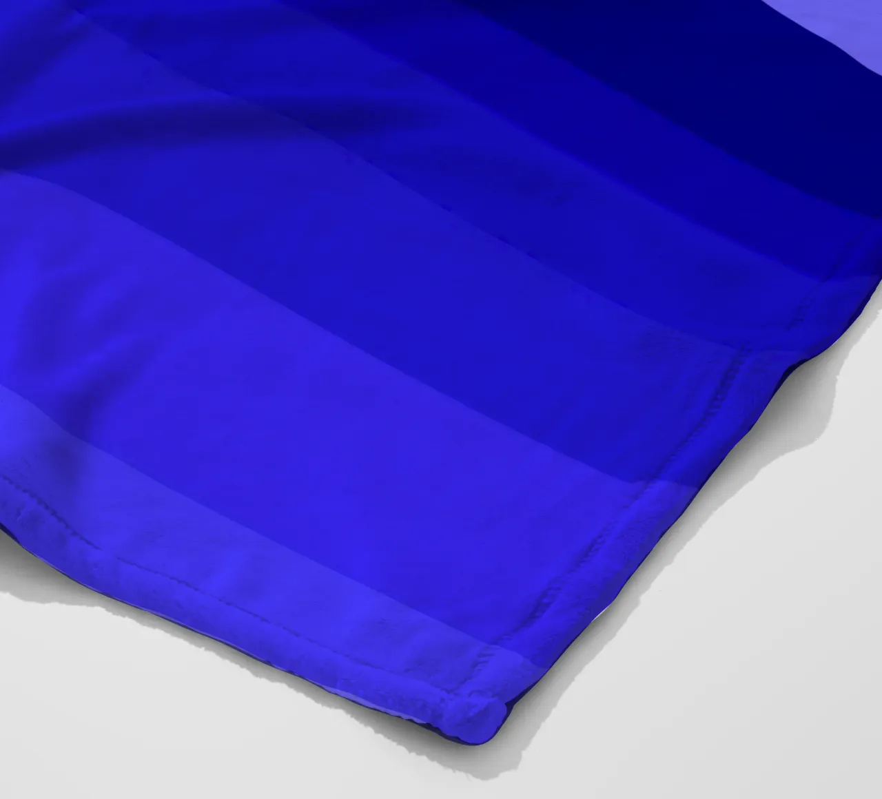 Blue Moon, abstract geometric sea view fleece blanket by Lilou Art