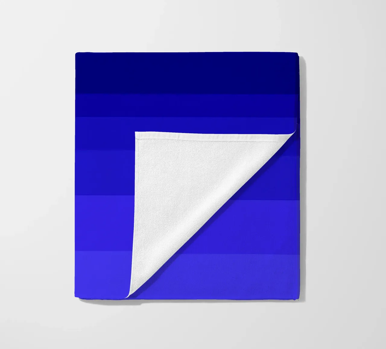 Blue Moon, abstract geometric sea view beach towel by Lilou Art