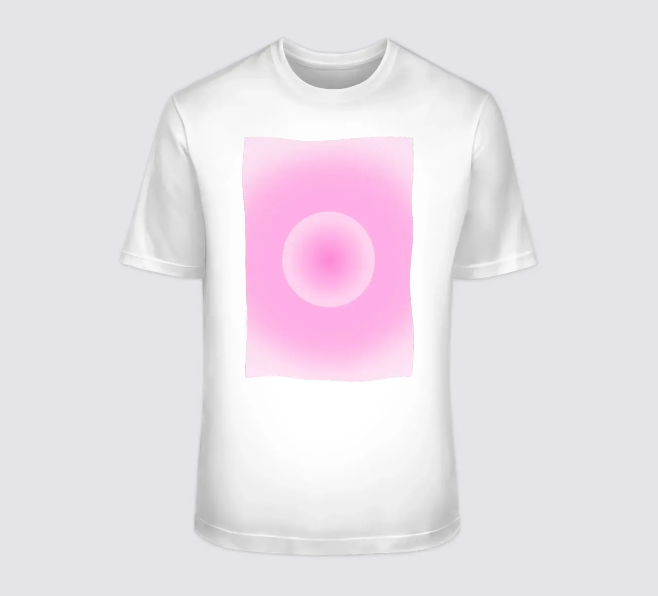 Pink Aura Sphere Gradient Minimalist Art Print t-shirt by homdeco